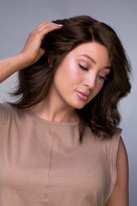Carrie Lite Petite by Jon Renau - Human Hair Long Wig on women